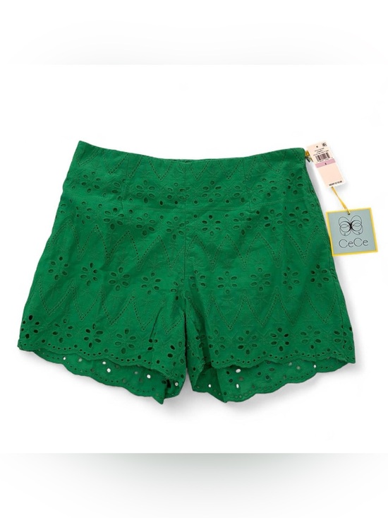 CeCe Pants - NWT CeCe Green Eyelet Shorts